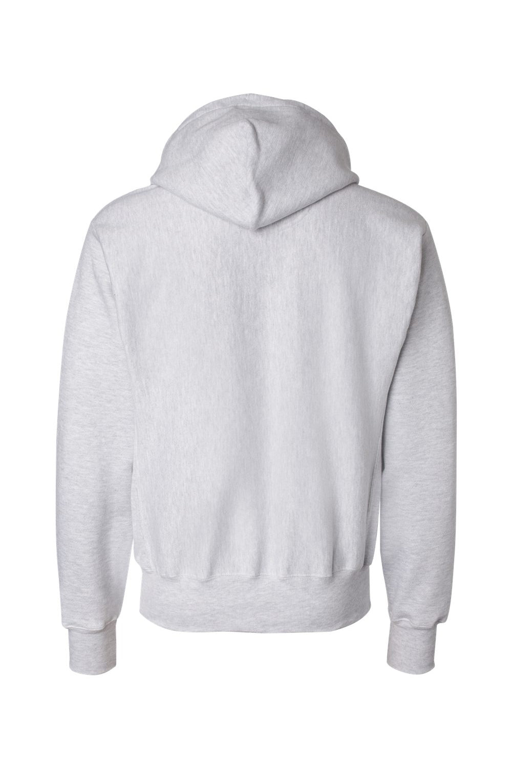 Champion S101/S1051 Mens Shrink Resistant Hooded Sweatshirt Hoodie w/ Pouch Pocket Silver Grey Flat Back