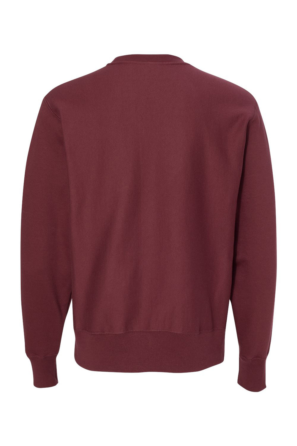 Champion S149/S1049 Mens Shrink Resistant Crewneck Sweatshirt Cardinal Red Flat Back