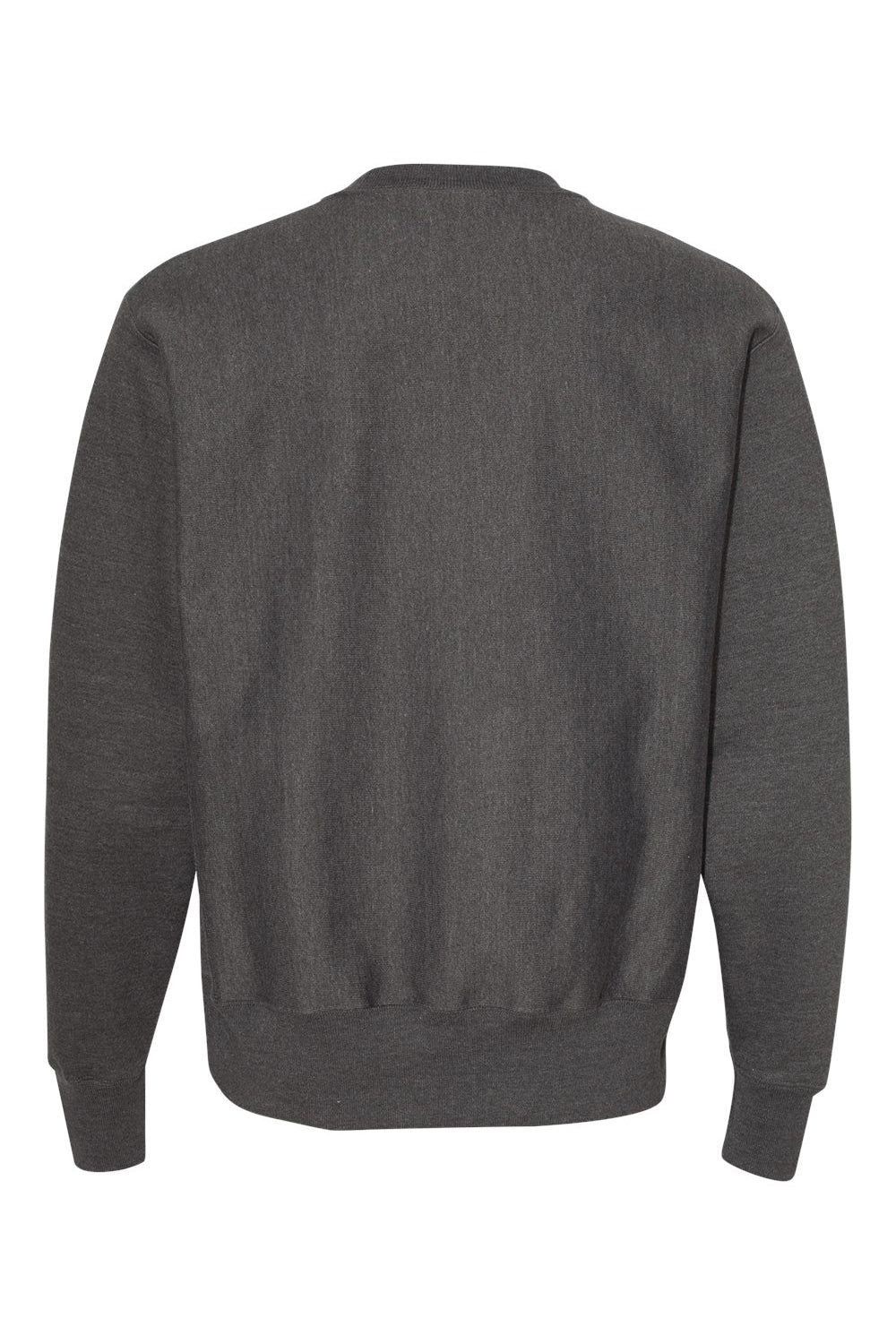 Champion S149/S1049 Mens Shrink Resistant Crewneck Sweatshirt Heather Charcoal Grey Flat Back