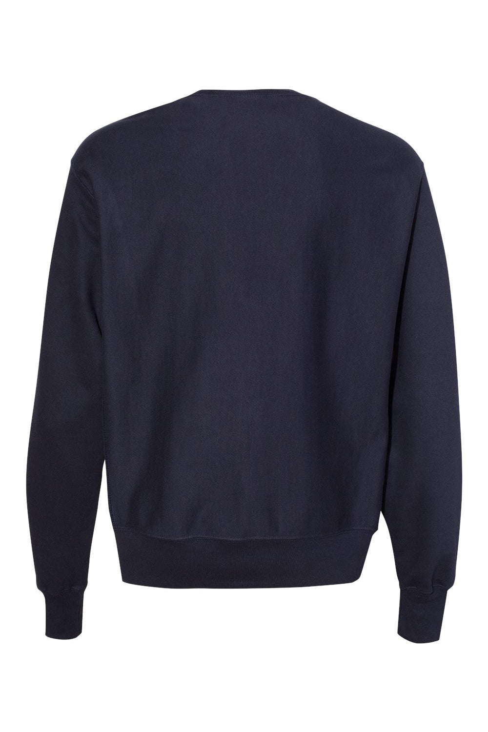 Champion S149/S1049 Mens Shrink Resistant Crewneck Sweatshirt Navy Blue Flat Back