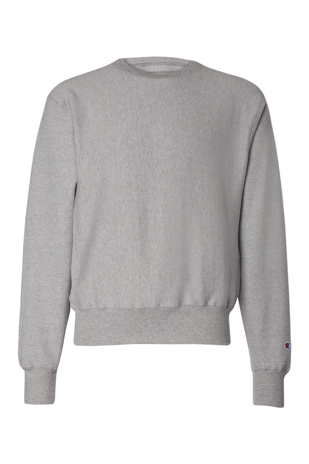 Champion S149/S1049 Mens Shrink Resistant Crewneck Sweatshirt Oxford Grey Flat Front