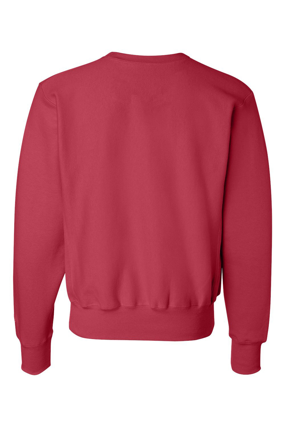 Champion S149/S1049 Mens Shrink Resistant Crewneck Sweatshirt Scarlet Red Flat Back