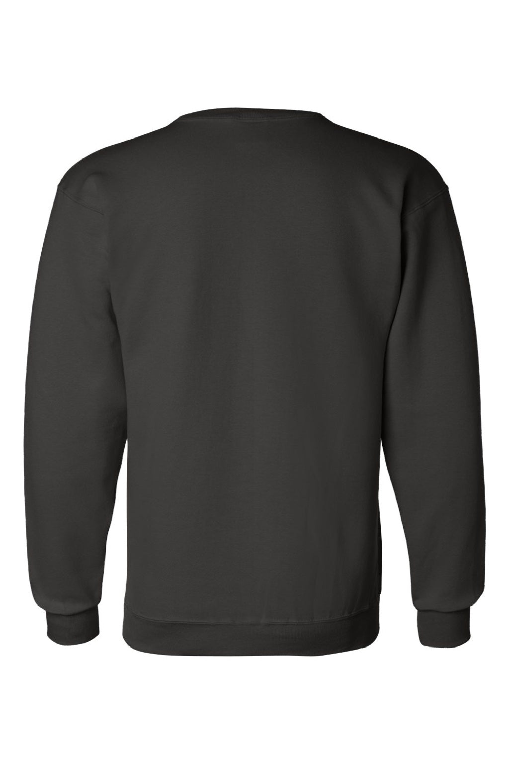 Champion S600 Mens Double Dry Eco Moisture Wicking Fleece Crewneck Sweatshirt Black Flat Back