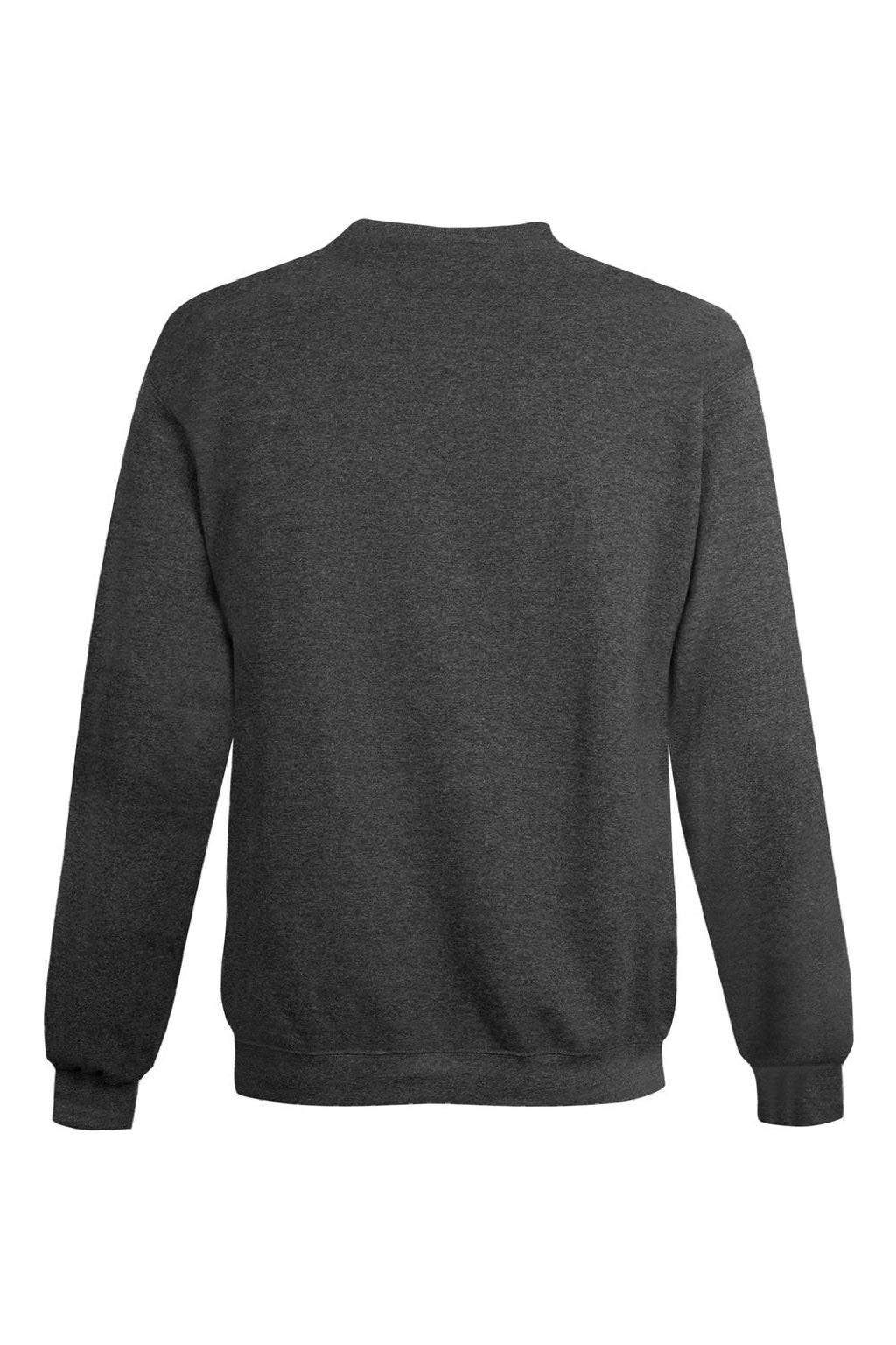 Champion S600 Mens Double Dry Eco Moisture Wicking Fleece Crewneck Sweatshirt Heather Charcoal Grey Flat Back