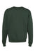 Champion S600 Mens Double Dry Eco Moisture Wicking Fleece Crewneck Sweatshirt Dark Green Flat Back