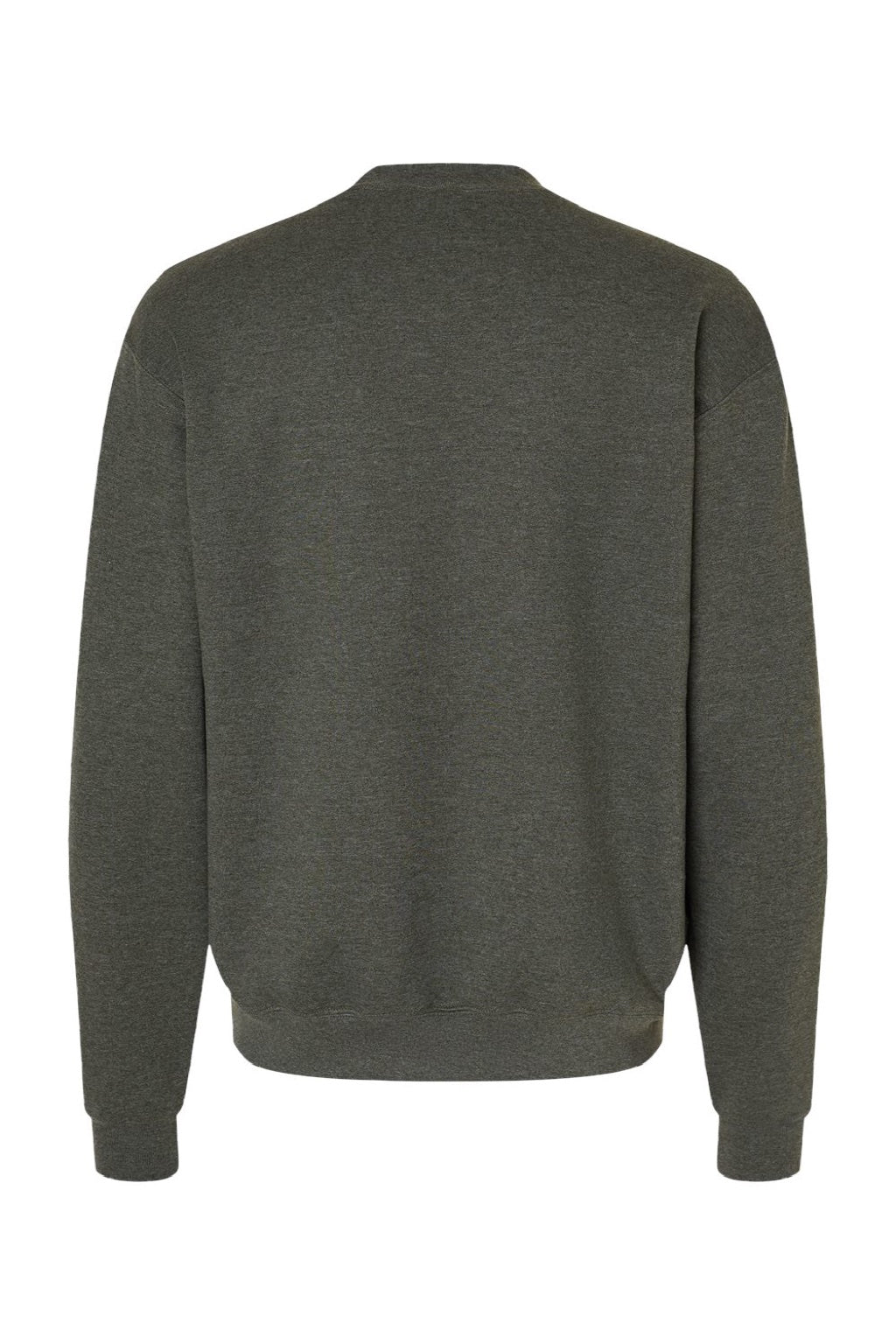 Champion S600 Mens Double Dry Eco Moisture Wicking Fleece Crewneck Sweatshirt Heather Dark Green Flat Back