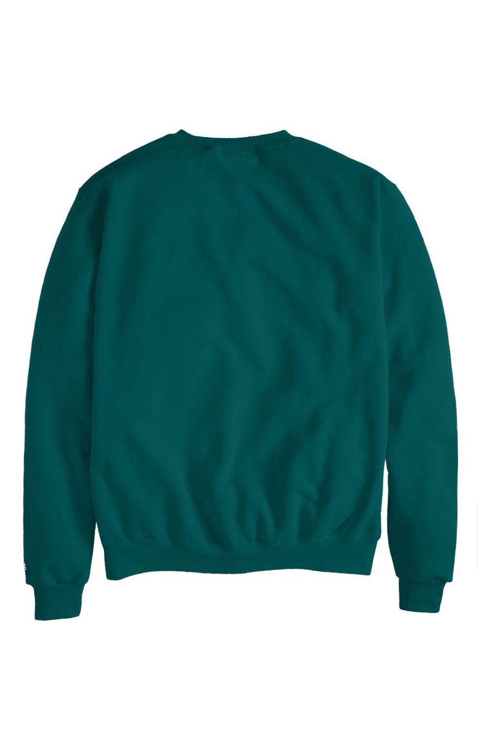 Champion S600 Mens Double Dry Eco Moisture Wicking Fleece Crewneck Sweatshirt Emerald Green Flat Back