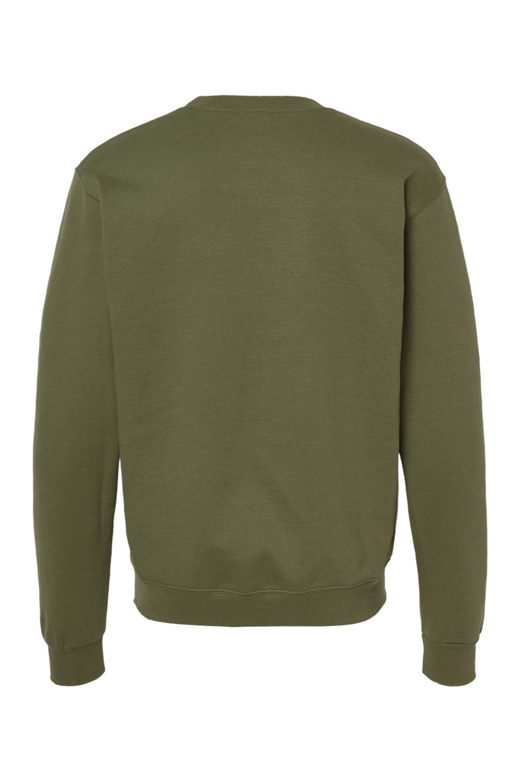 Champion S600 Mens Double Dry Eco Moisture Wicking Fleece Crewneck Sweatshirt Fresh Olive Green Flat Back