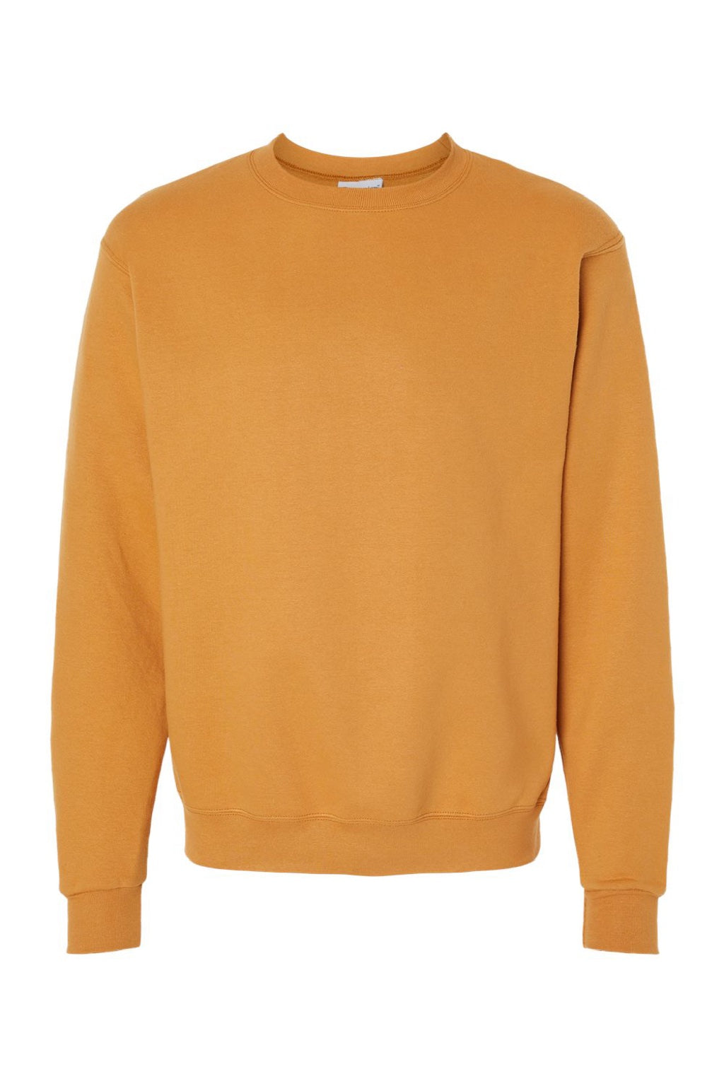 Champion S600 Mens Double Dry Eco Moisture Wicking Fleece Crewneck Sweatshirt Gold Glint Flat Front