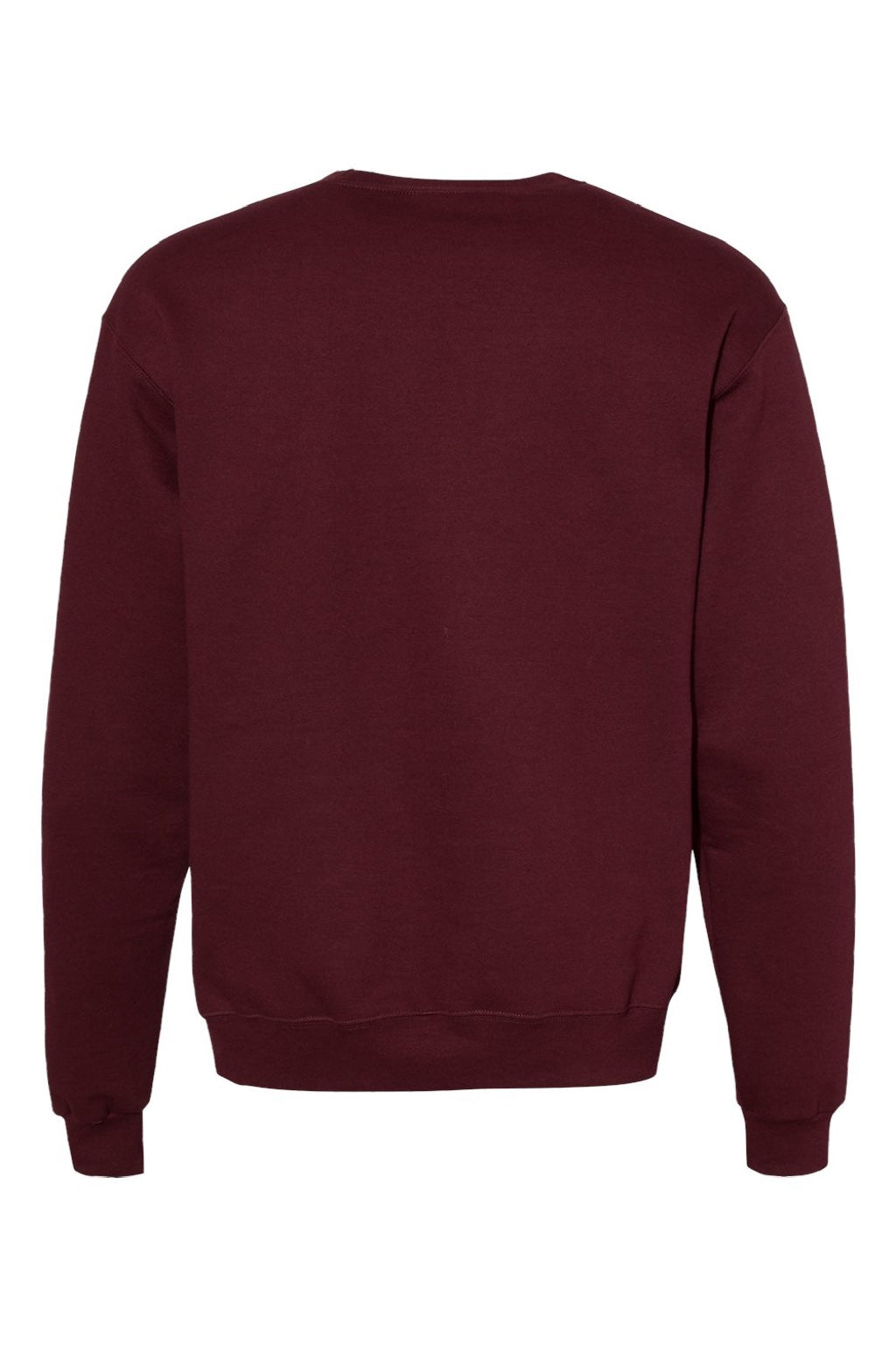 Champion S600 Mens Double Dry Eco Moisture Wicking Fleece Crewneck Sweatshirt Maroon Flat Back