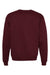 Champion S600 Mens Double Dry Eco Moisture Wicking Fleece Crewneck Sweatshirt Maroon Flat Back