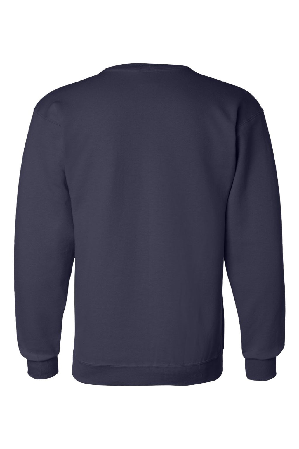 Champion S600 Mens Double Dry Eco Moisture Wicking Fleece Crewneck Sweatshirt Navy Blue Flat Back