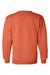 Champion S600 Mens Double Dry Eco Moisture Wicking Fleece Crewneck Sweatshirt Orange Flat Back