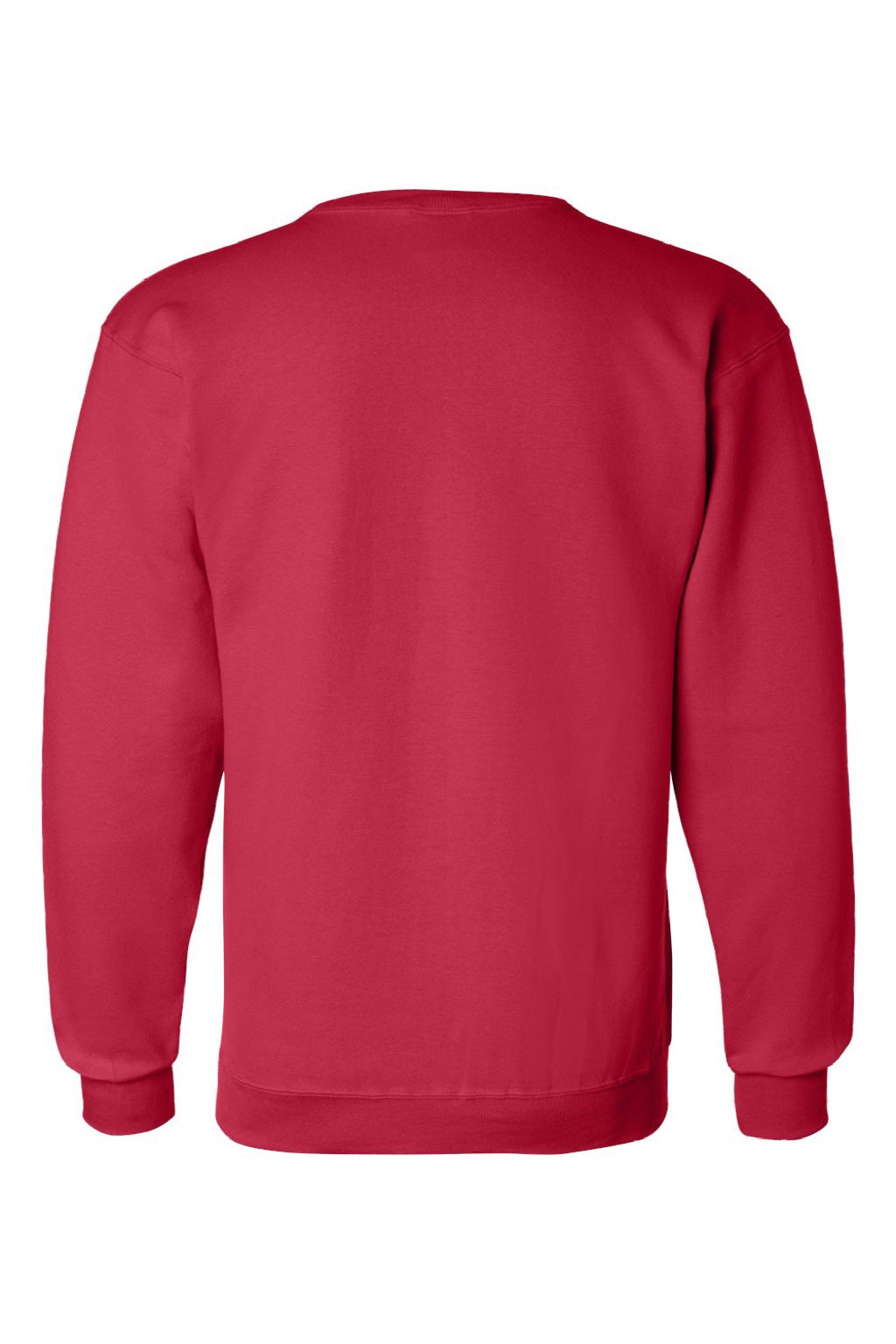 Champion S600 Mens Double Dry Eco Moisture Wicking Fleece Crewneck Sweatshirt Scarlet Red Flat Back