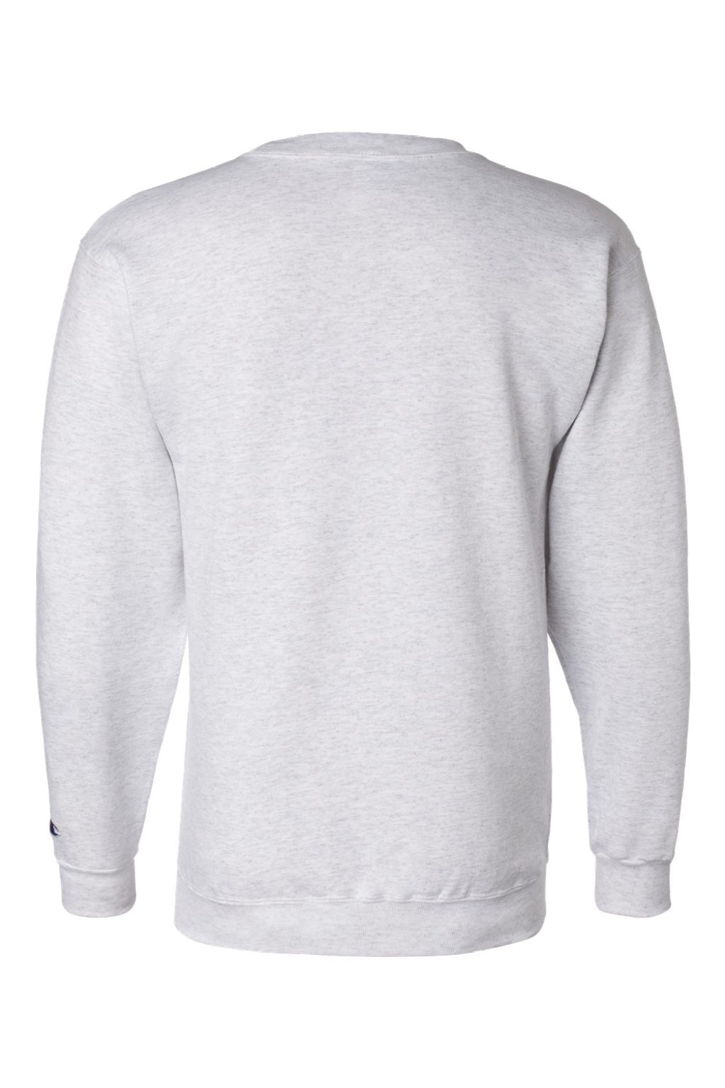 Champion S600 Mens Double Dry Eco Moisture Wicking Fleece Crewneck Sweatshirt Silver Grey Flat Back