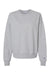 Champion S650 Womens PowerBlend Crewneck Sweatshirt Light Steel Grey Flat Front