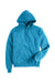 Champion S700 Mens Double Dry Eco Moisture Wicking Fleece Hooded Sweatshirt Hoodie w/ Pouch Pocket Lagoon Blue Flat Front