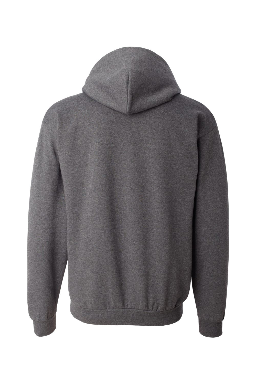 Champion S700 Mens Double Dry Eco Moisture Wicking Fleece Hooded Sweatshirt Hoodie w/ Pouch Pocket Heather Charcoal Grey Flat Back