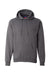 Champion S700 Mens Double Dry Eco Moisture Wicking Fleece Hooded Sweatshirt Hoodie w/ Pouch Pocket Heather Charcoal Grey Flat Front