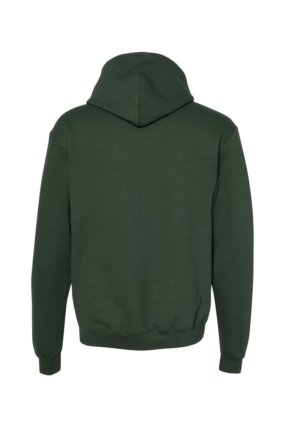 Champion S700 Mens Double Dry Eco Moisture Wicking Fleece Hooded Sweatshirt Hoodie w/ Pouch Pocket Dark Green Flat Back