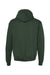 Champion S700 Mens Double Dry Eco Moisture Wicking Fleece Hooded Sweatshirt Hoodie w/ Pouch Pocket Dark Green Flat Back