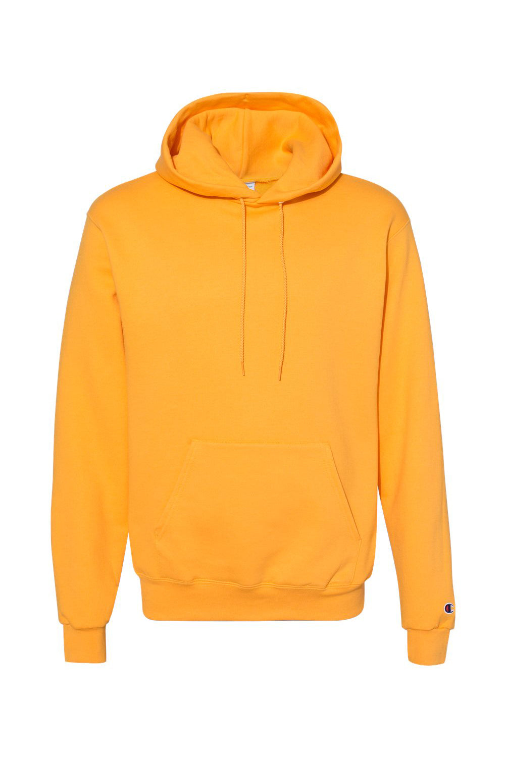 Champion S700 Mens Double Dry Eco Moisture Wicking Fleece Hooded Sweatshirt Hoodie w/ Pouch Pocket Gold Flat Front