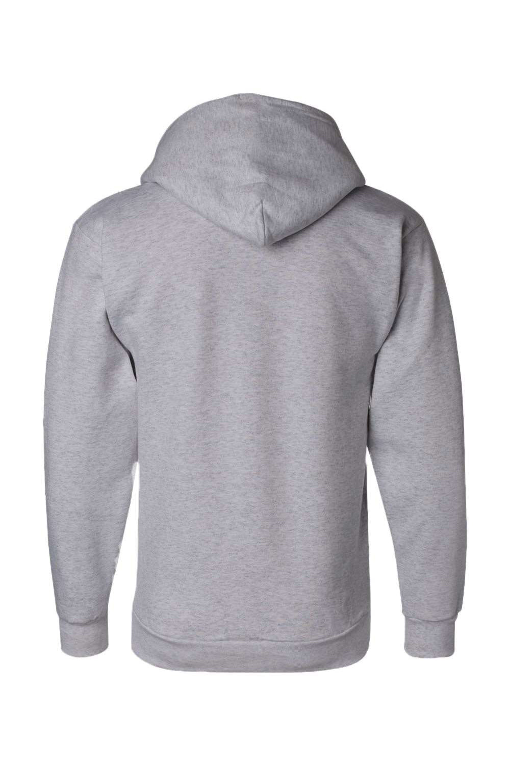 Champion S700 Mens Double Dry Eco Moisture Wicking Fleece Hooded Sweatshirt Hoodie w/ Pouch Pocket Light Steel Grey Flat Back