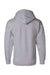 Champion S700 Mens Double Dry Eco Moisture Wicking Fleece Hooded Sweatshirt Hoodie w/ Pouch Pocket Light Steel Grey Flat Back