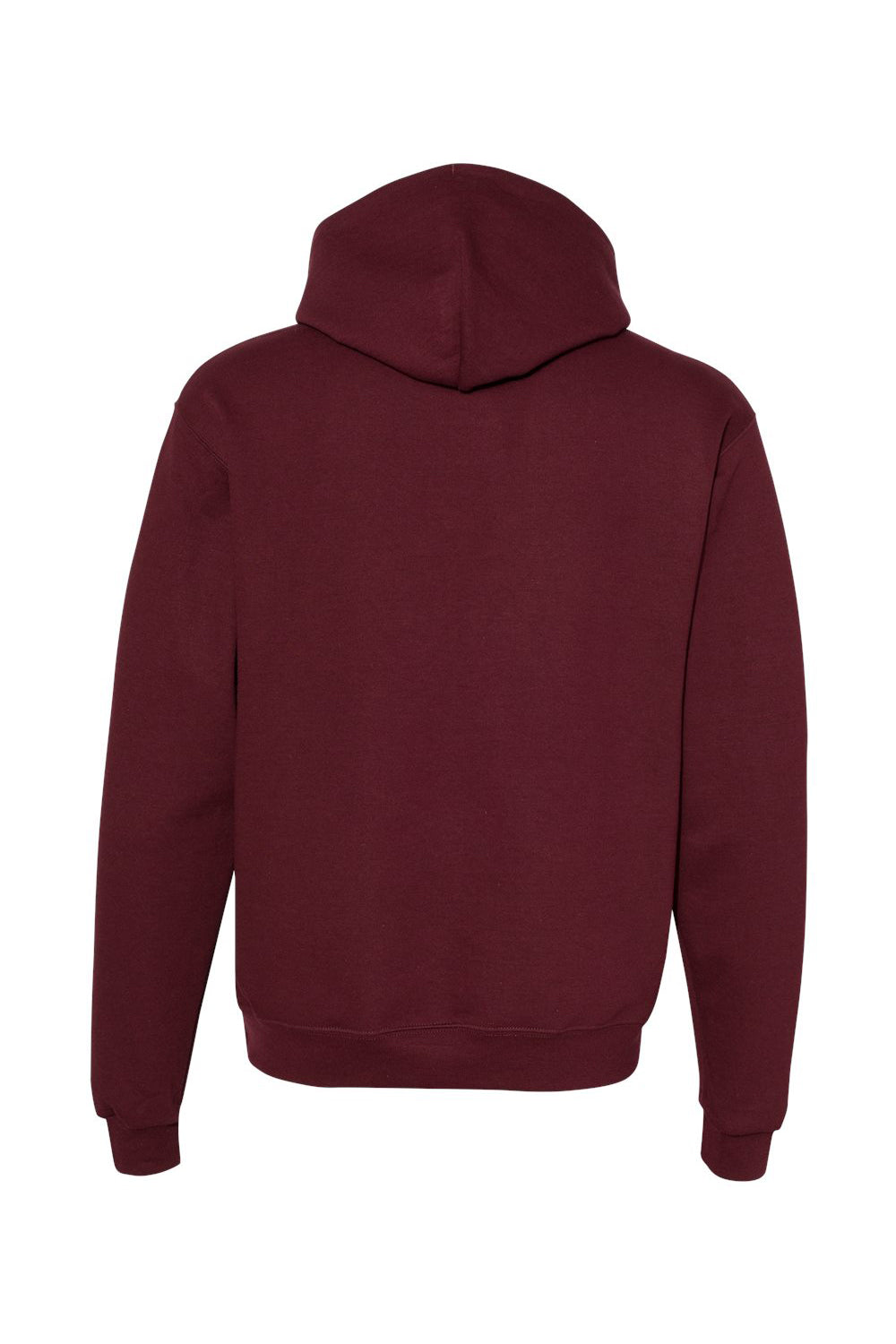 Champion S700 Mens Double Dry Eco Moisture Wicking Fleece Hooded Sweatshirt Hoodie w/ Pouch Pocket Maroon Flat Back