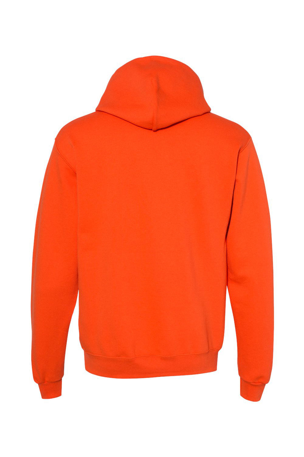 Champion S700 Mens Double Dry Eco Moisture Wicking Fleece Hooded Sweatshirt Hoodie w/ Pouch Pocket Orange Flat Back