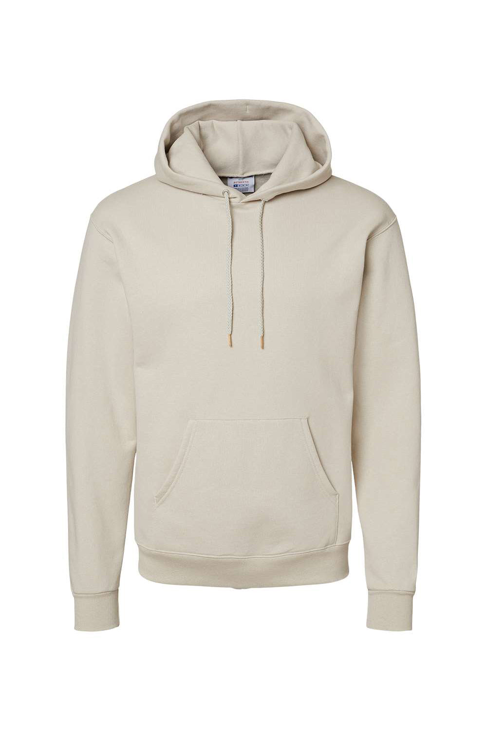 Champion S700 Mens Double Dry Eco Moisture Wicking Fleece Hooded Sweatshirt Hoodie w/ Pouch Pocket Sand Flat Front