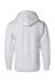 Champion S700 Mens Double Dry Eco Moisture Wicking Fleece Hooded Sweatshirt Hoodie w/ Pouch Pocket Silver Grey Flat Back