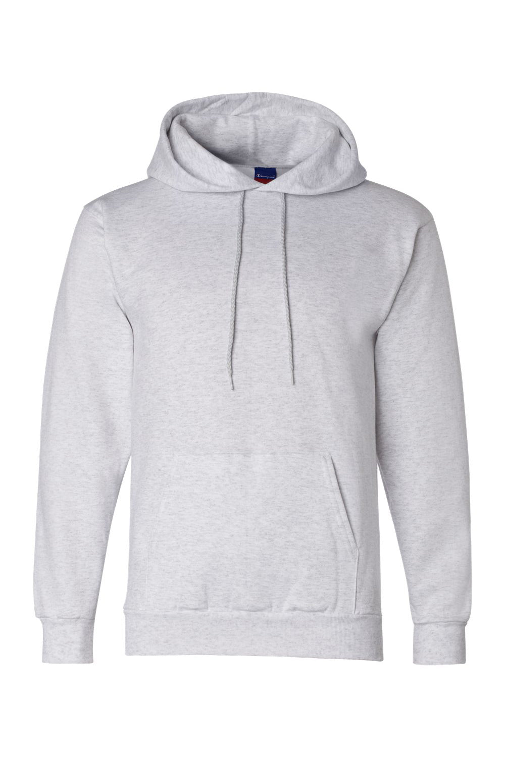 Champion S700 Mens Double Dry Eco Moisture Wicking Fleece Hooded Sweatshirt Hoodie w/ Pouch Pocket Silver Grey Flat Front