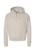 Champion S760 Womens PowerBlend Relaxed Hooded Sweatshirt Hoodie w/ Pouch Pocket Sand Flat Front