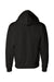Champion S800 Mens Double Dry Eco Moisture Wicking Fleece Full Zip Hooded Sweatshirt Hoodie w/ Pockets Black Flat Back