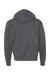 Champion S800 Mens Double Dry Eco Moisture Wicking Fleece Full Zip Hooded Sweatshirt Hoodie w/ Pockets Heather Charcoal Grey Flat Back