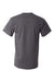 Champion T425 Mens Short Sleeve Crewneck T-Shirt Heather Charcoal Grey Flat Back