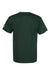 Champion T425 Mens Short Sleeve Crewneck T-Shirt Dark Green Flat Back