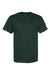 Champion T425 Mens Short Sleeve Crewneck T-Shirt Dark Green Flat Front