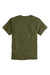 Champion T425 Mens Short Sleeve Crewneck T-Shirt Fresh Olive Green Flat Back