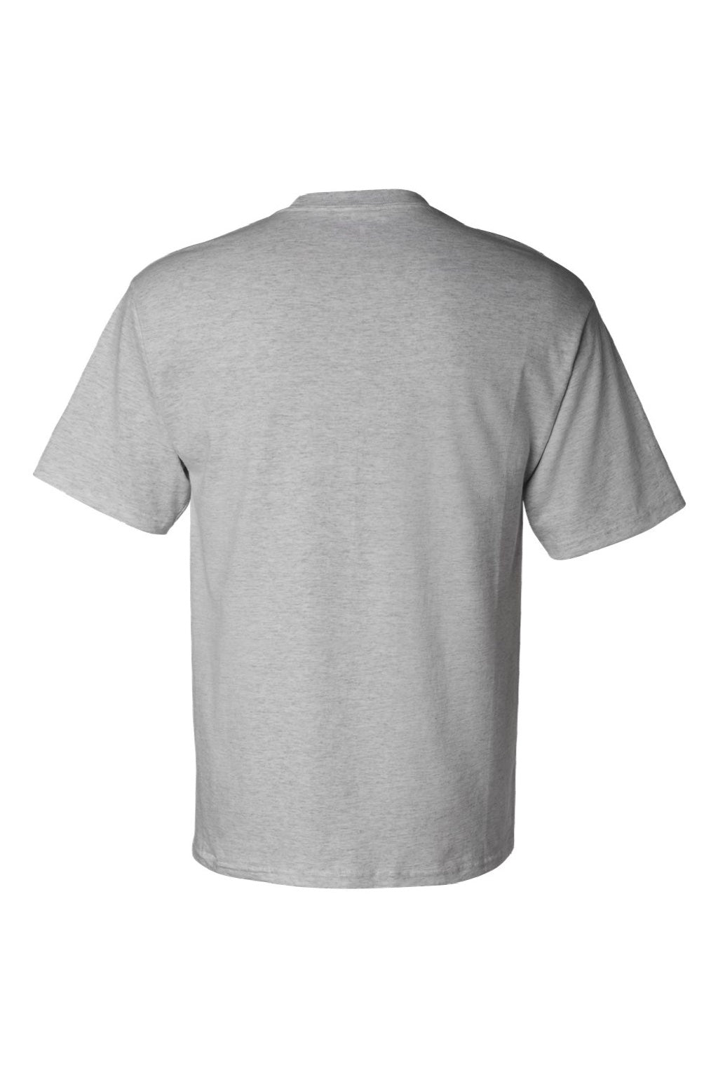 Champion T425 Mens Short Sleeve Crewneck T-Shirt Light Steel Grey Flat Back