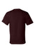 Champion T425 Mens Short Sleeve Crewneck T-Shirt Maroon Flat Back