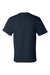 Champion T425 Mens Short Sleeve Crewneck T-Shirt Navy Blue Flat Back