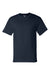Champion T425 Mens Short Sleeve Crewneck T-Shirt Navy Blue Flat Front