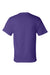Champion T425 Mens Short Sleeve Crewneck T-Shirt Purple Flat Back