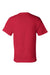 Champion T425 Mens Short Sleeve Crewneck T-Shirt Red Flat Back