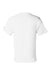 Champion T425 Mens Short Sleeve Crewneck T-Shirt White Flat Back