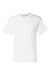 Champion T425 Mens Short Sleeve Crewneck T-Shirt White Flat Front