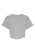 Champion T453W Womens Heritage Cropped Short Sleeve Crewneck T-Shirt Oxford Grey Flat Back
