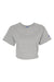 Champion T453W Womens Heritage Cropped Short Sleeve Crewneck T-Shirt Oxford Grey Flat Front